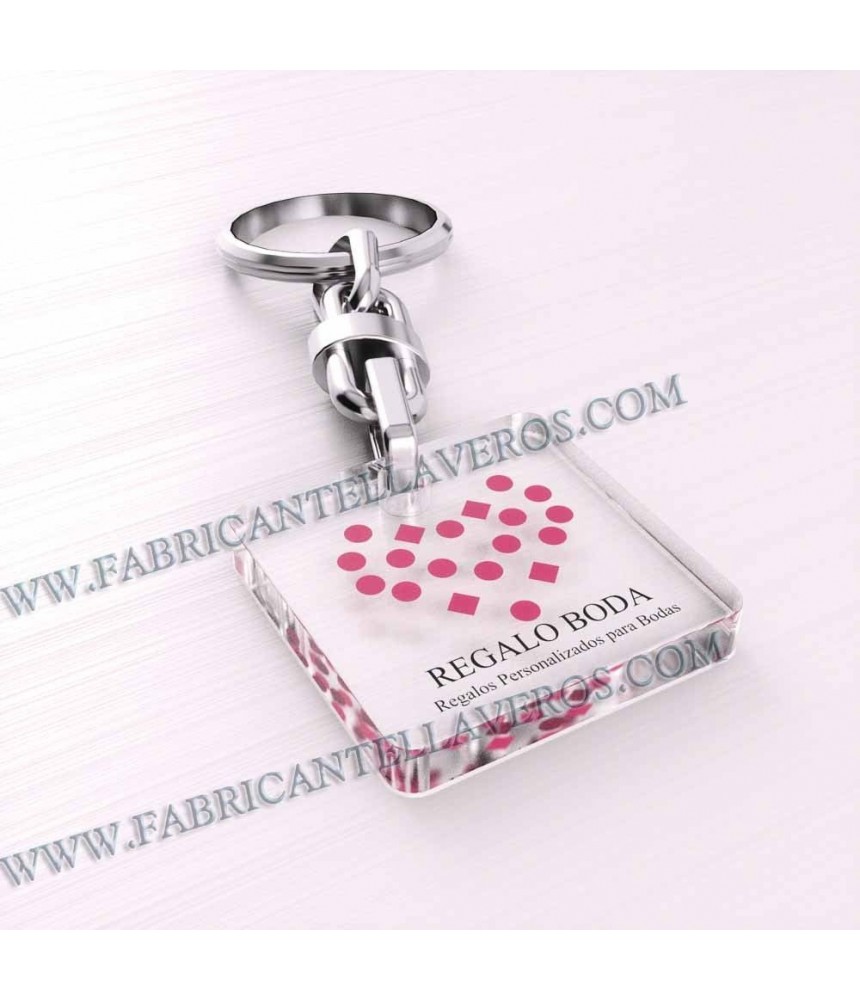 Llaveros Personalizados 50x50mm Cuadrados 3mm