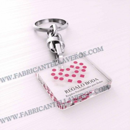 Llaveros Personalizados 50x50mm Cuadrados 3mm