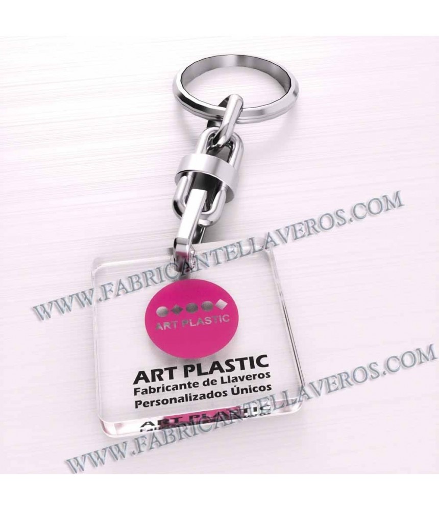Llaveros Personalizados 50x50mm Cuadrados 3mm
