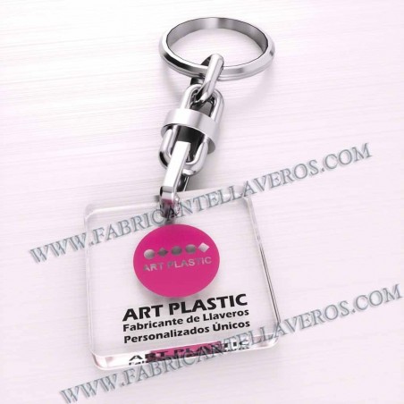 Llaveros Personalizados 50x50mm Cuadrados 3mm
