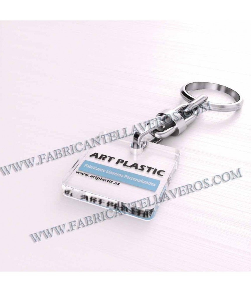 Llaveros Personalizados 50x50mm Cuadrados 3mm