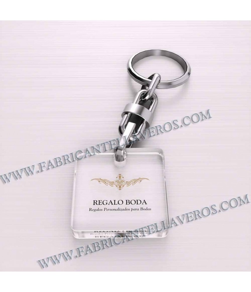 Llaveros Personalizados 50x50mm Cuadrados 3mm