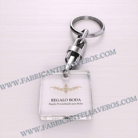 Llaveros Personalizados 50x50mm Cuadrados 3mm