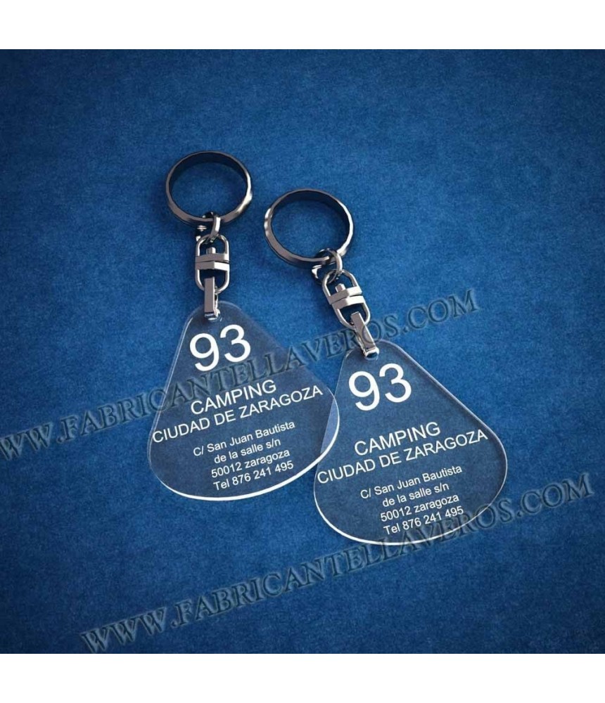 Llaveros Personalizados Gota Grande 3mm