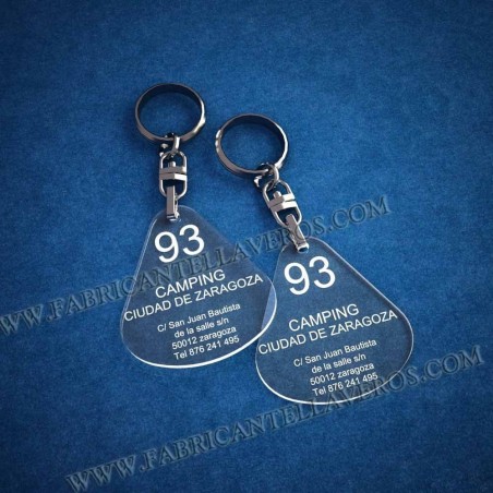 Llaveros Personalizados Gota Grande 3mm