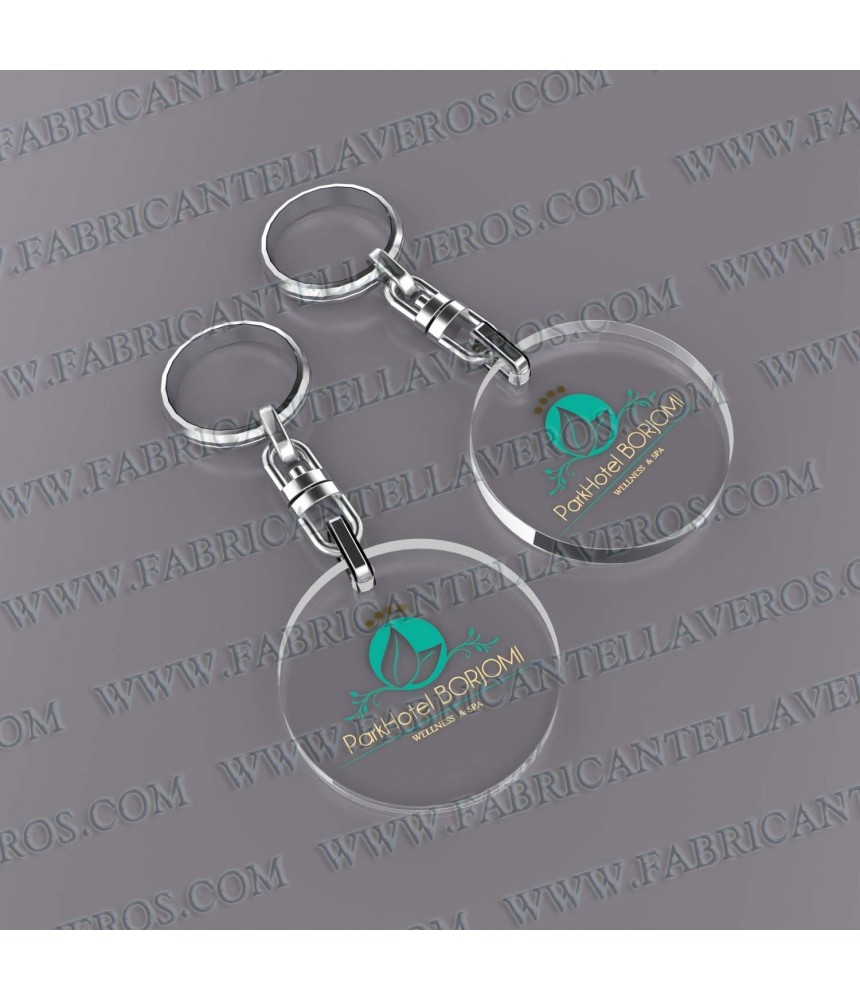 Llaveros Personalizados con Imagen 50x50mm Redondos fondo transparente 6mm