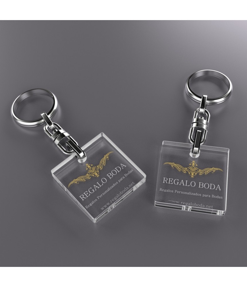 Llaveros Personalizados 50x50mm Cuadrados 3mm
