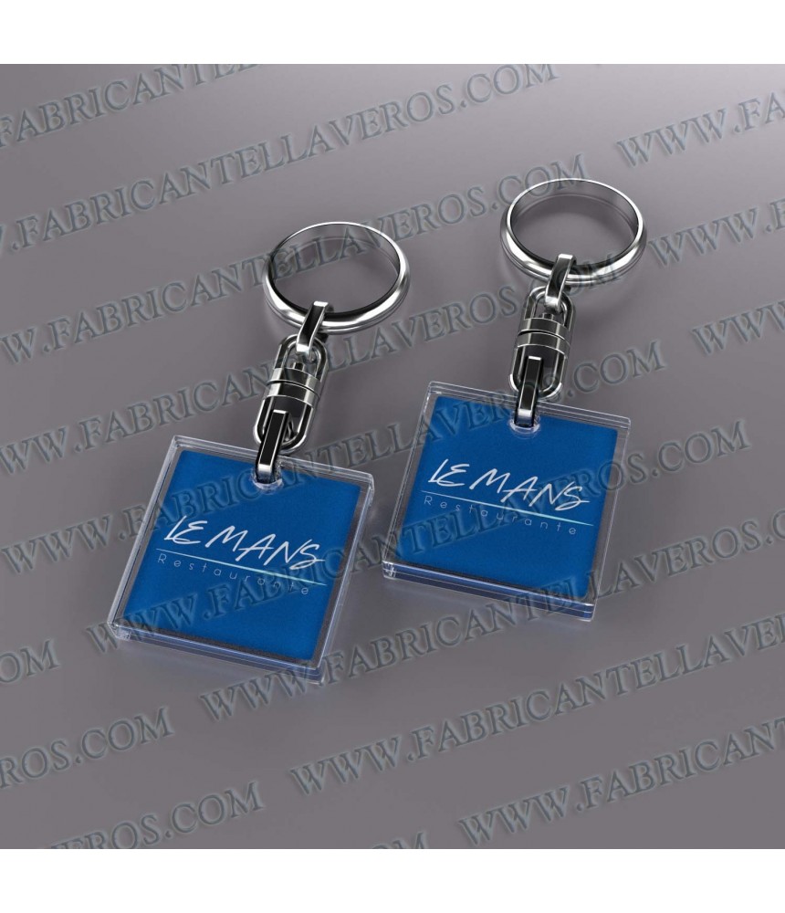 Llaveros Personalizados 50x50mm Cuadrados 3mm