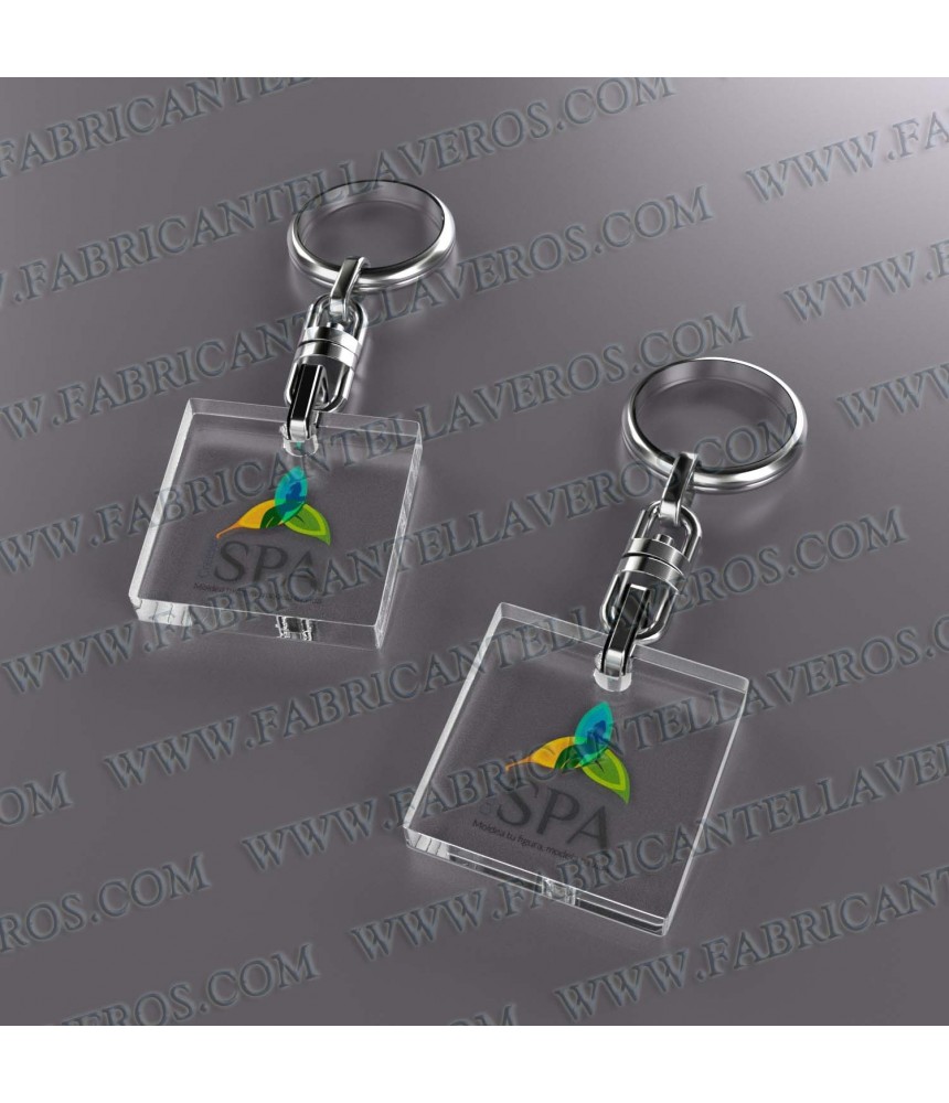 Llaveros Personalizados 50x50mm Cuadrados 3mm