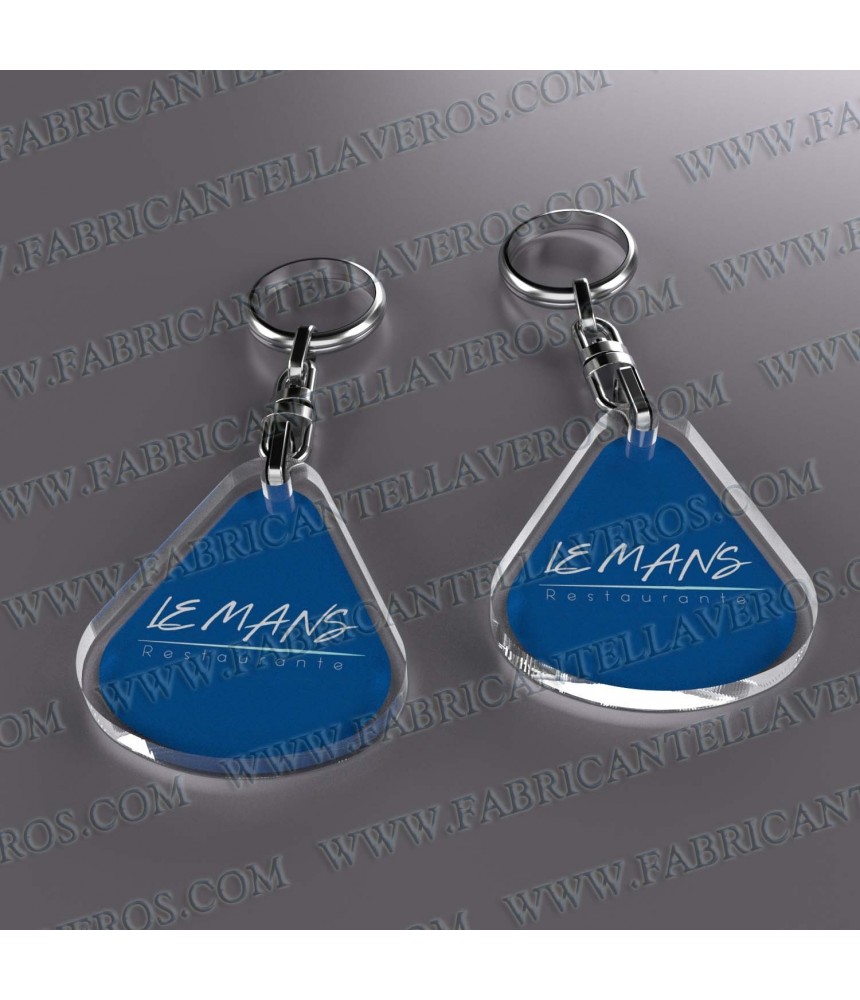 Llaveros Personalizados con Imagen 45x50mm Gota Grande fondo transparente 6mm