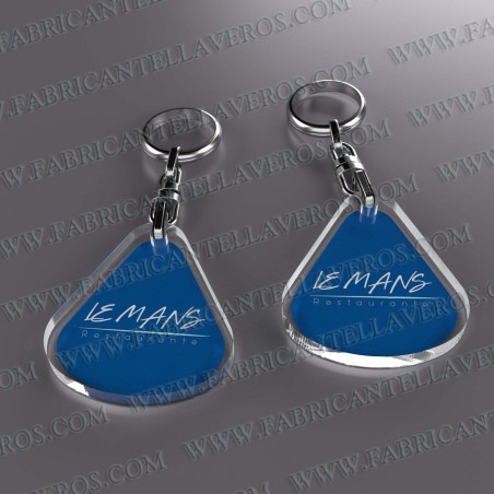 Llaveros Personalizados con Imagen 45x50mm Gota Grande fondo transparente 6mm