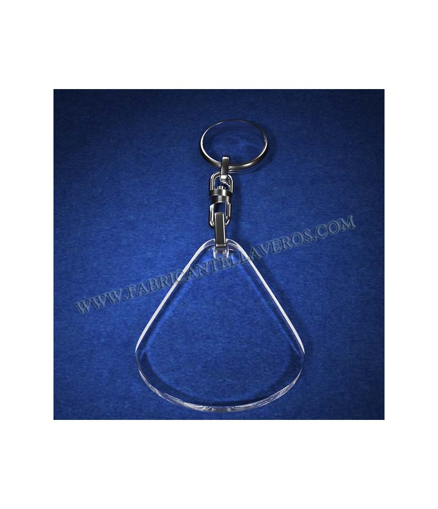 Llaveros Forma Gota 45x50mm grosor 3mm