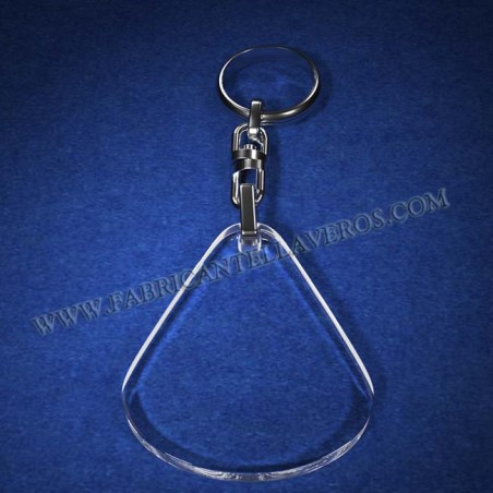 Llaveros Forma Gota 45x50mm grosor 3mm