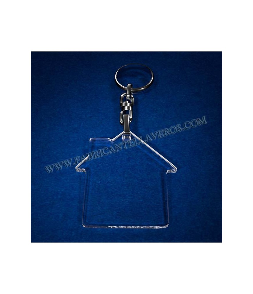 Llaveros Forma Casa 30x30mm grosor 3mm