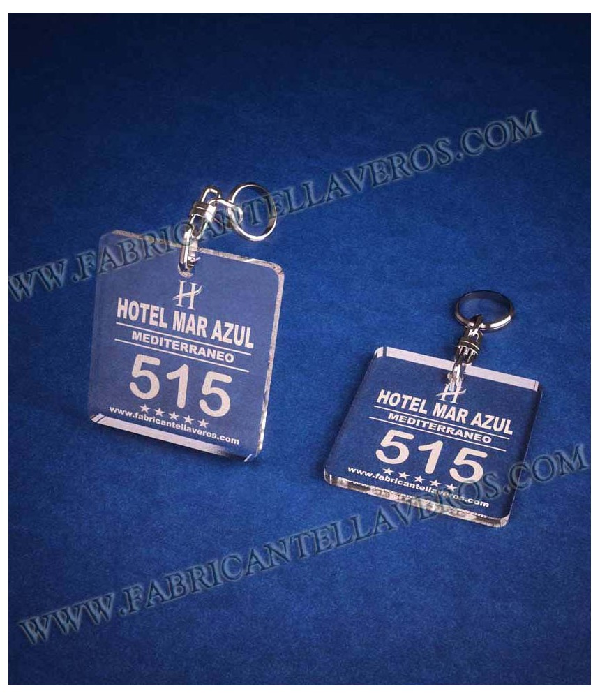 Llaveros Cuadrados 50x50mm grosor 3mm