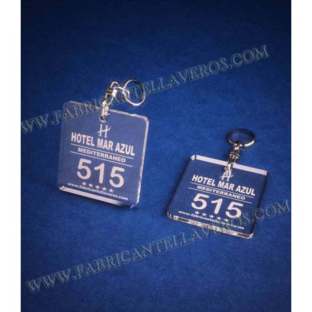 Llaveros Cuadrados 50x50mm grosor 3mm