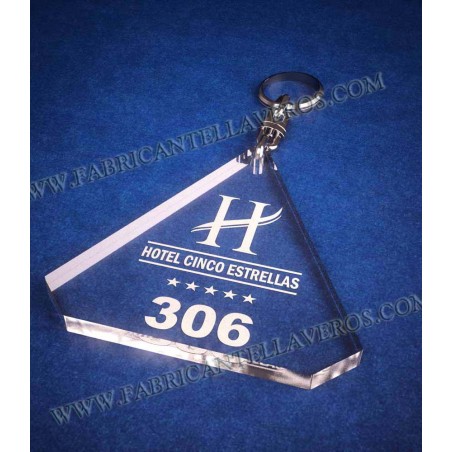 Llaveros Forma Diamante 80x78 mm grosor 8mm