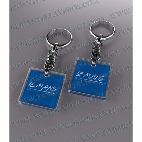 Llaveros 27x27mm Cuadrado 4mm grosor