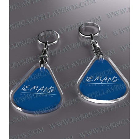 Llaveros Personalizados Gota G. Digital 45x50mm 4mm Grosor